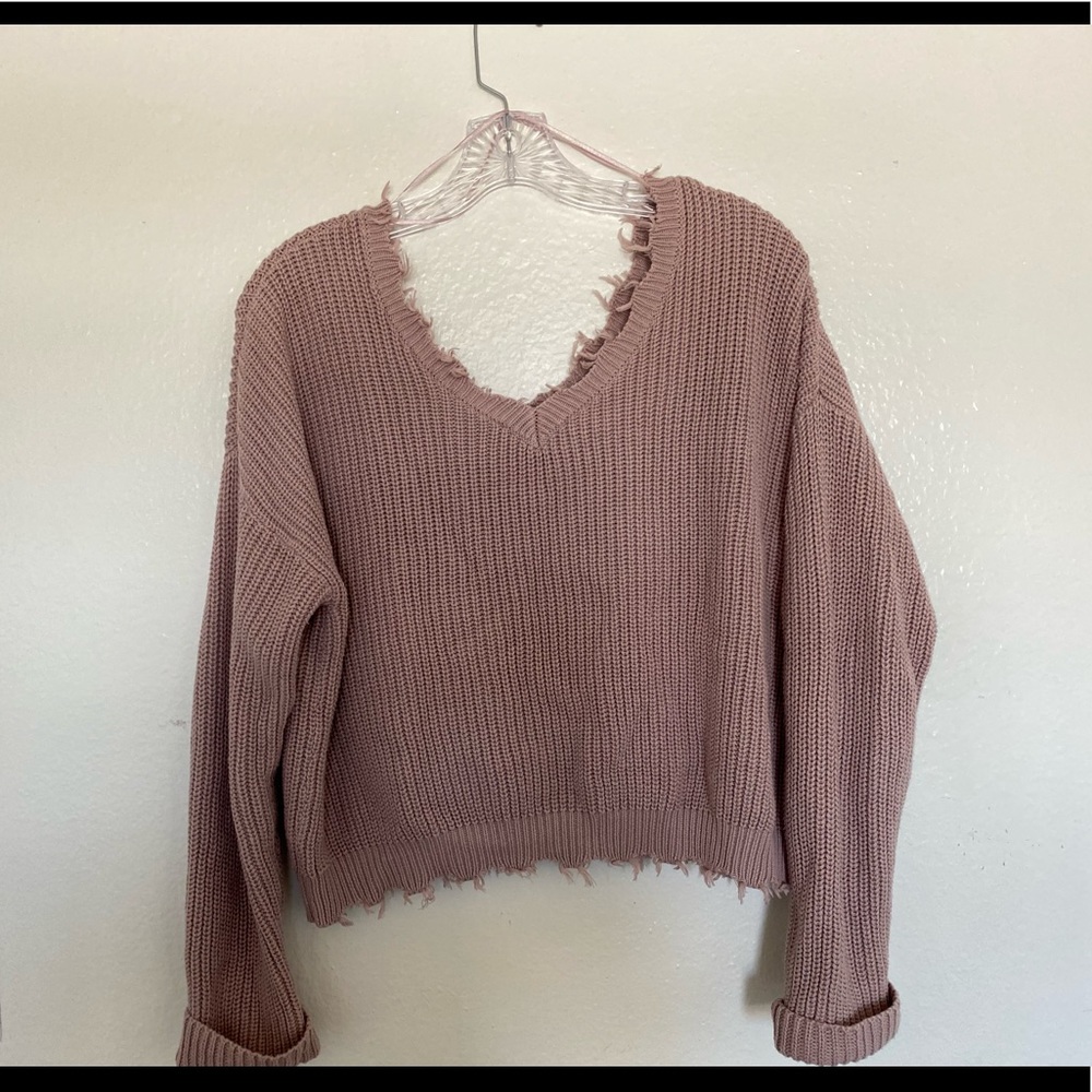 Pink Knitted sweater/shirt